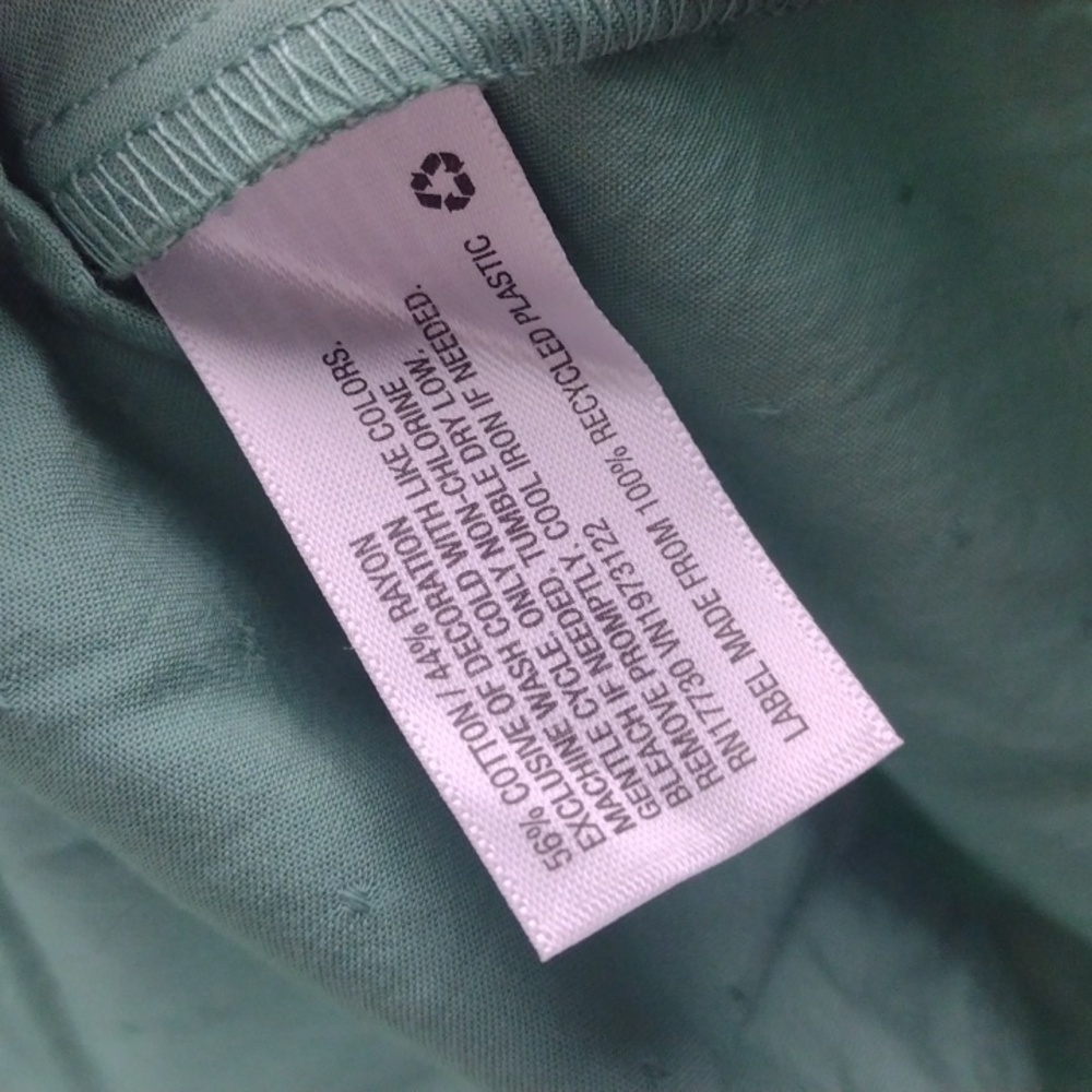 NWT universal thread green peasant top poet blouse xs - Picture 3 of 4